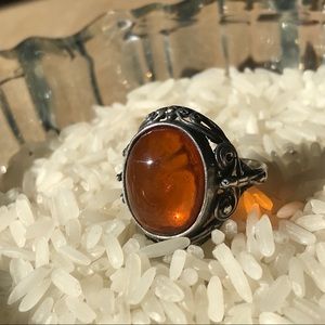 Vintage amber ring